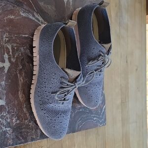 ZeroGrand Gray Knit Sneakers